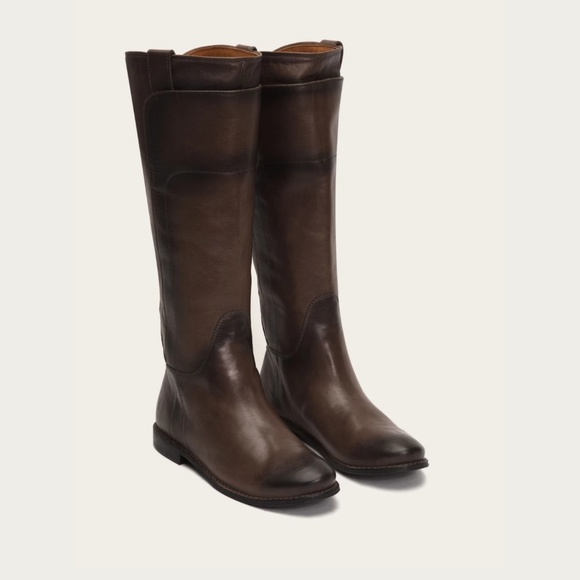 Frye Shoes - Frye Paige Tall Riding Boot Smoke size 8.5